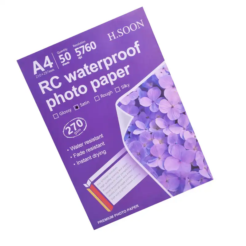 کاغذ چاپ عکس اچ.سون مدل S-270GR سایز A4 بسته 50 عددی