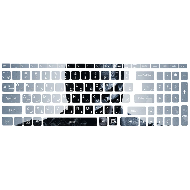  برچسب حروف فارسی کیبورد کد bt-mn 01