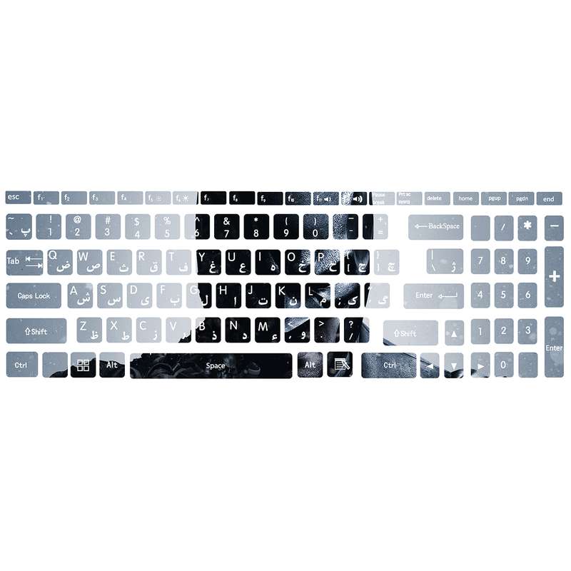 برچسب حروف فارسی کیبورد کد bt-mn 01