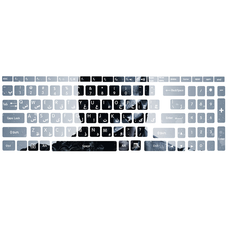برچسب حروف فارسی کیبورد کد bt-mn 01
