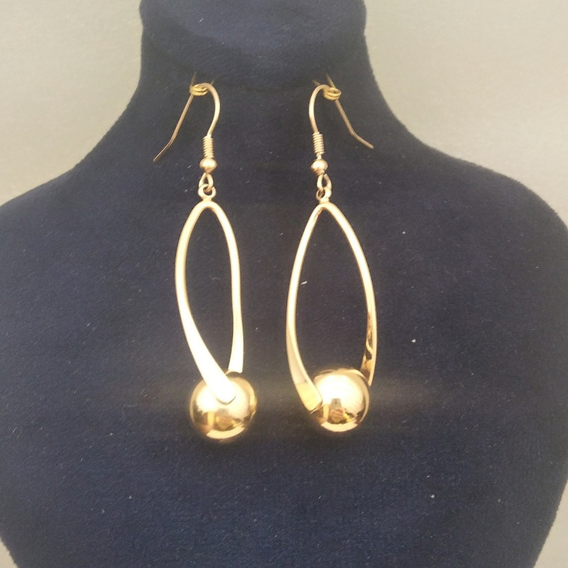 گوشواره زنانه آی ام مدل گوی  آویز کد 31