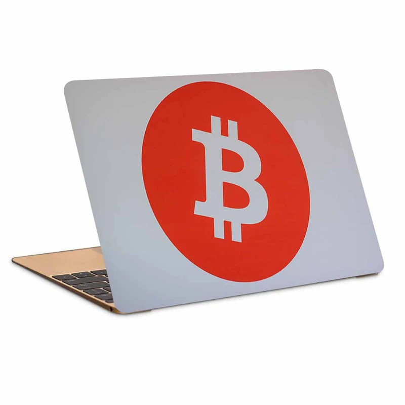 استیکر لپ تاپ طرح bitcoin کد p-1050 مناسب برای لپ تاپ 15.6 اینچ
