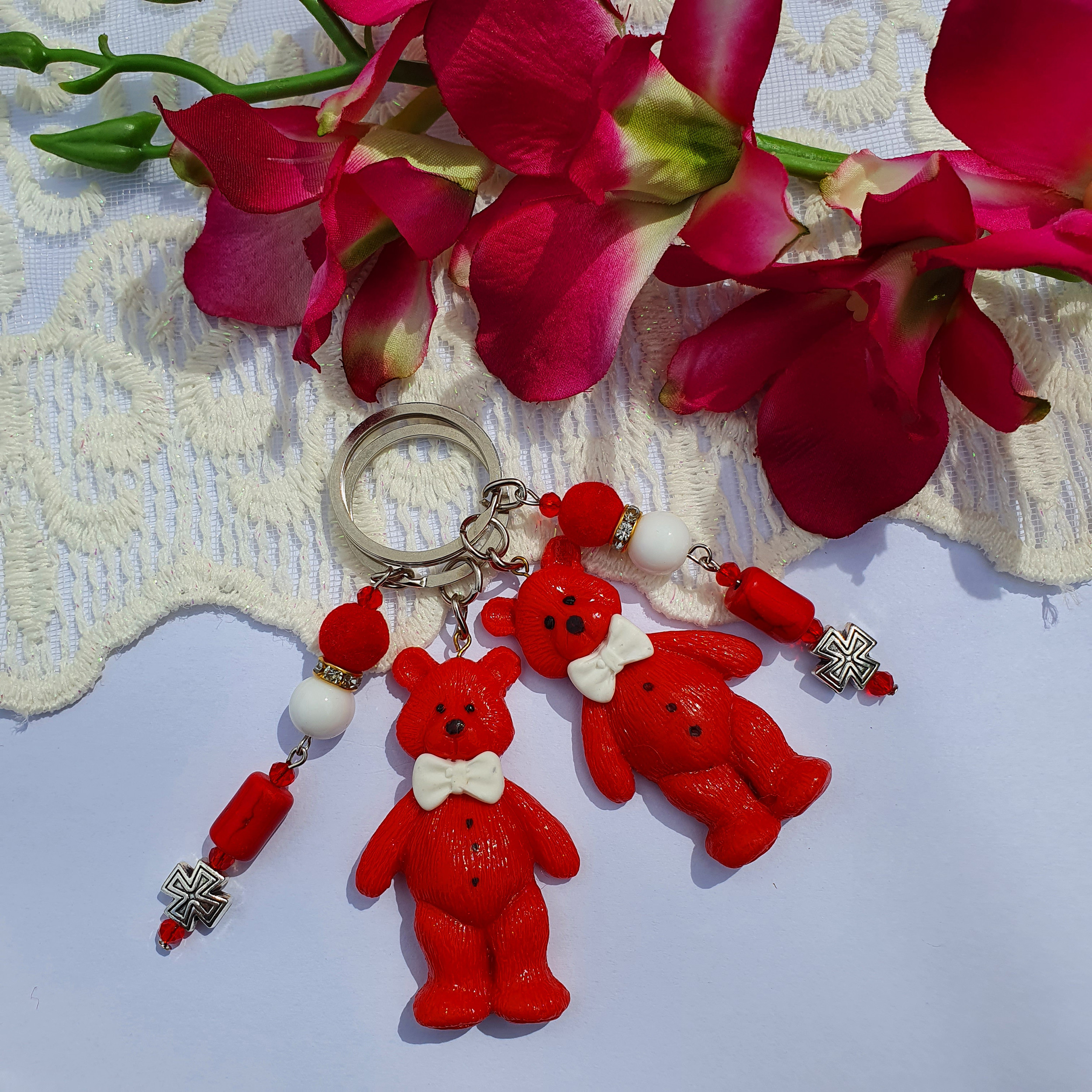 جاکلیدی دخترانه مدل خرسی SM018