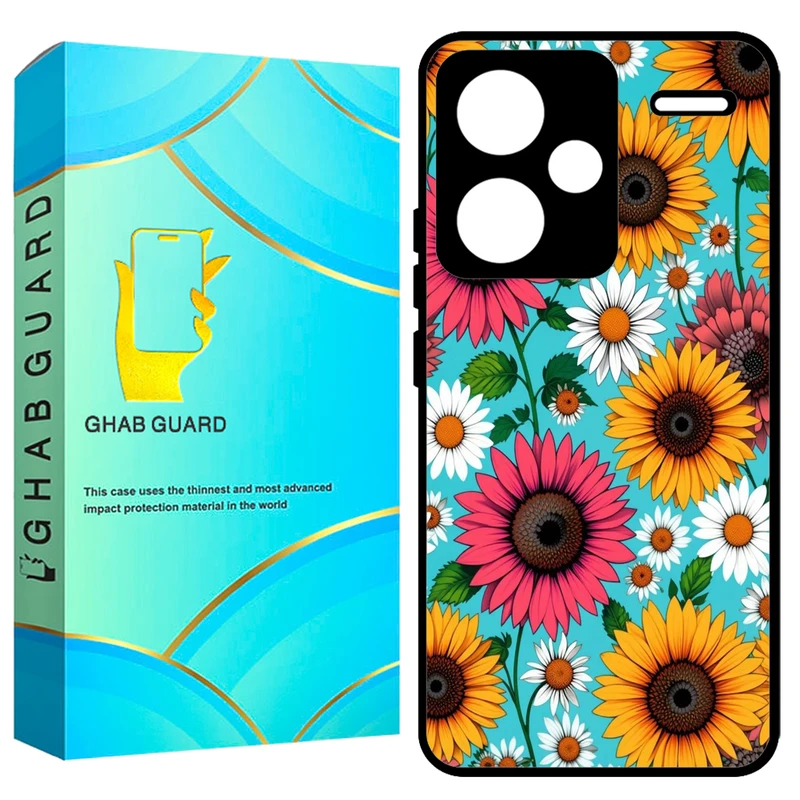 کاور قاب گارد طرح گل گلی مدل GCHPN13PL مناسب برای گوشی موبایل شیائومی Redmi Note 13 Pro Plus
