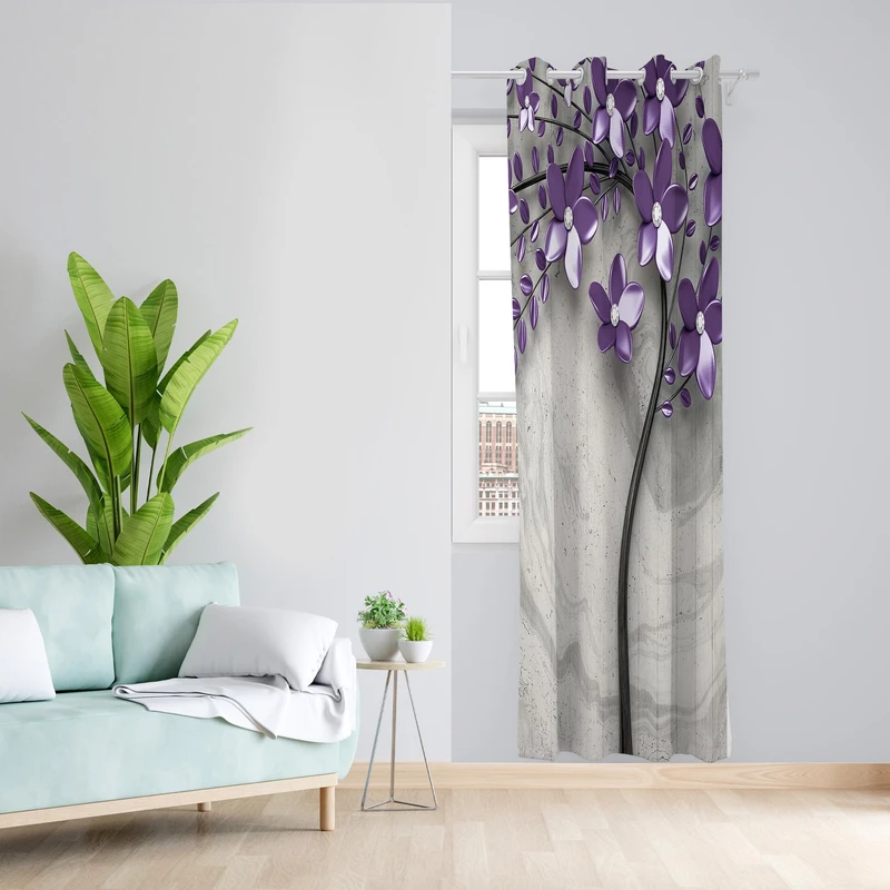 پرده مدل مخمل پانچی کد 1246سایز 140x200 سانتی متر