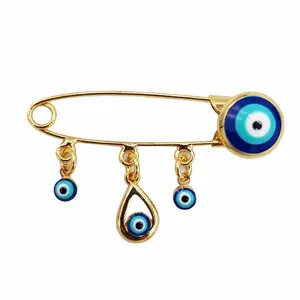 سنجاق سینه زنانه وای اس ایکس طرح چشم نظر کد Cr1