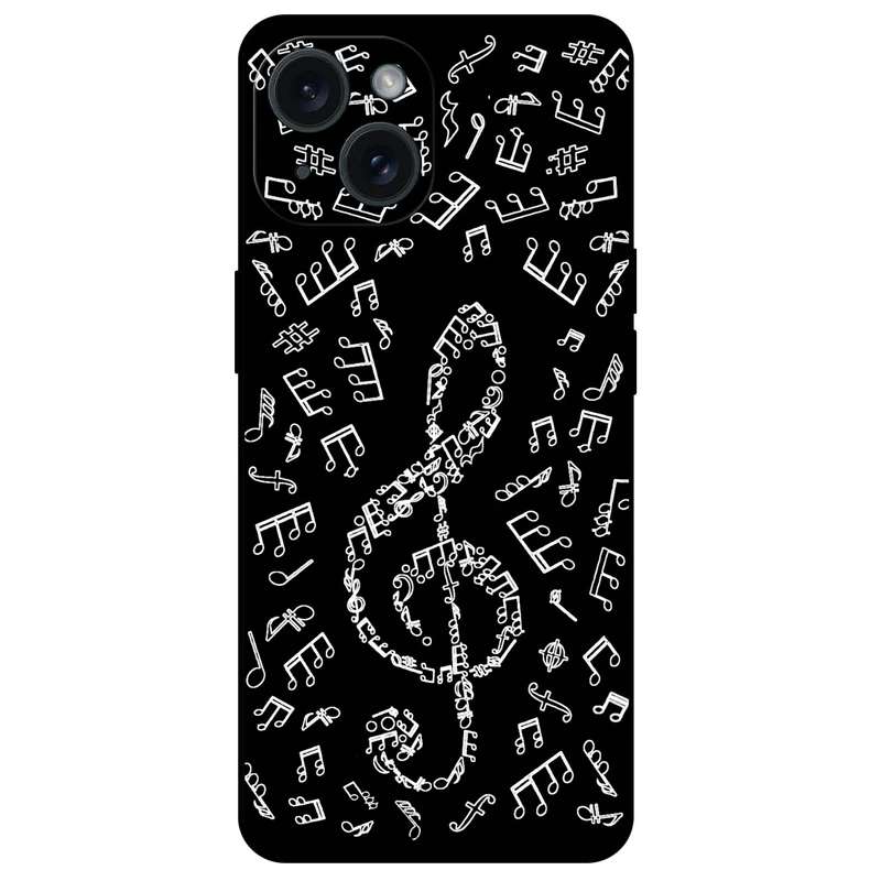 کاور مگافون طرح نوت موسیقی مدل 1370 مناسب برای گوشی موبایل اپل iPhone 15