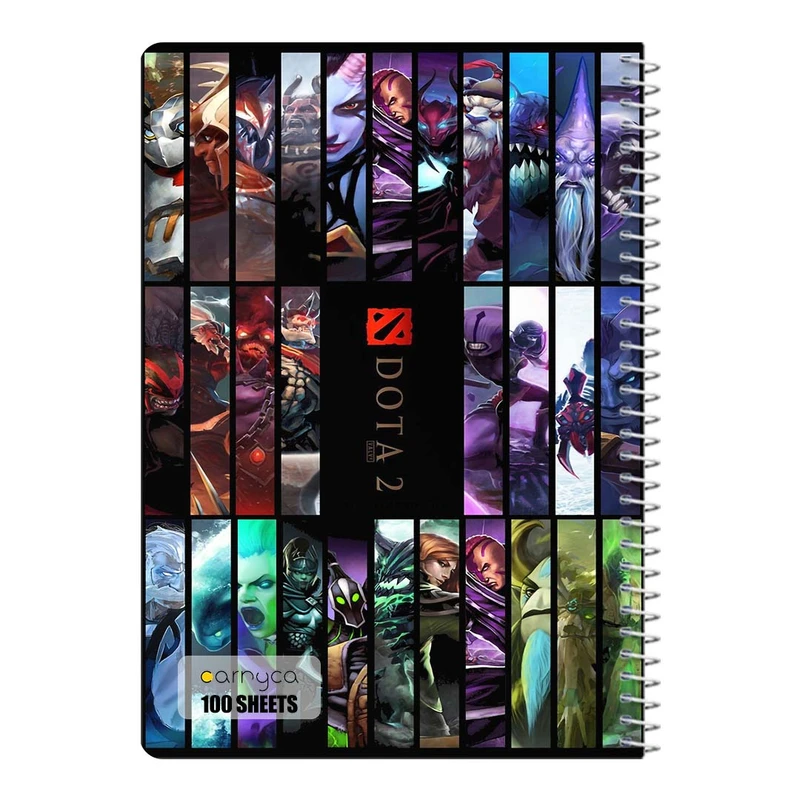 دفتر شطرنجی 100 برگ سیمی کارنیکا طرح دوتا ۲ Dota 2 کد 44974