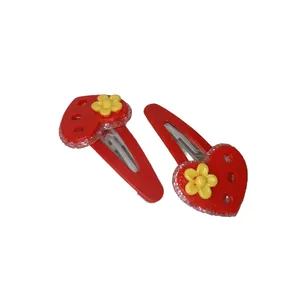 گیره مو دخترانه مدل قلب مجموعه دو عددی
