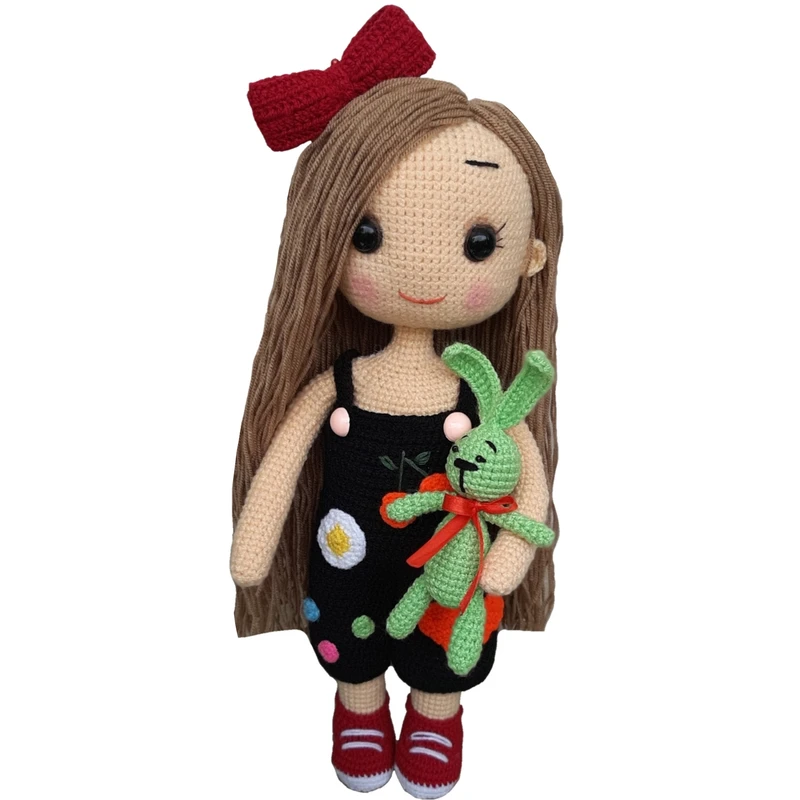 عروسک بافتنی طرح دختر مدل d21