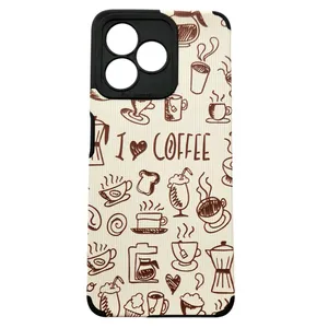 کاور مدل کبریتی طرح Coffee مناسب برای گوشی موبایل ریلمی C51 / C53 / Note 50