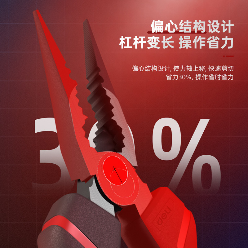 انبر دم باریک دلی مدل DL0103 سایز 6 اینچ