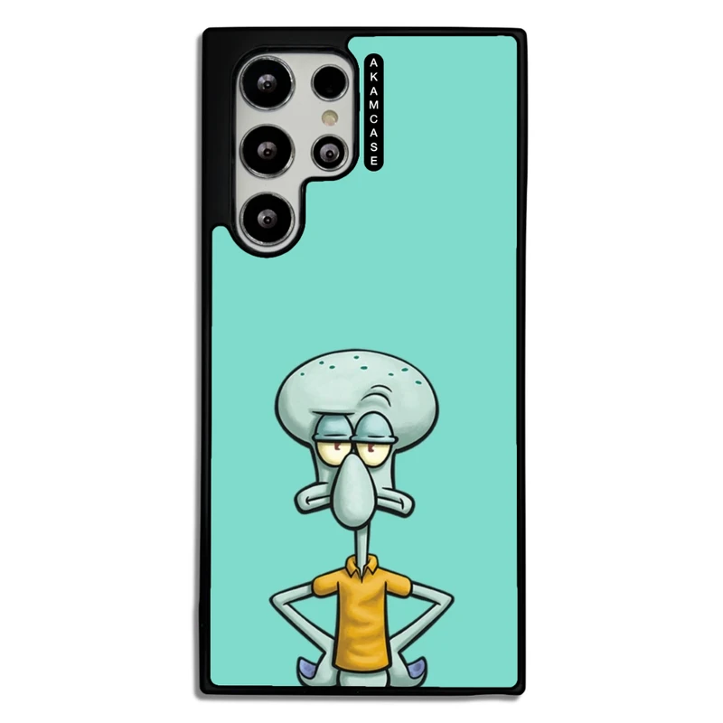 کاور آکام مدل AMC-WSGS22U-SPONGE BOB14 مناسب برای گوشی موبایل سامسونگ Galaxy S22 Ultra