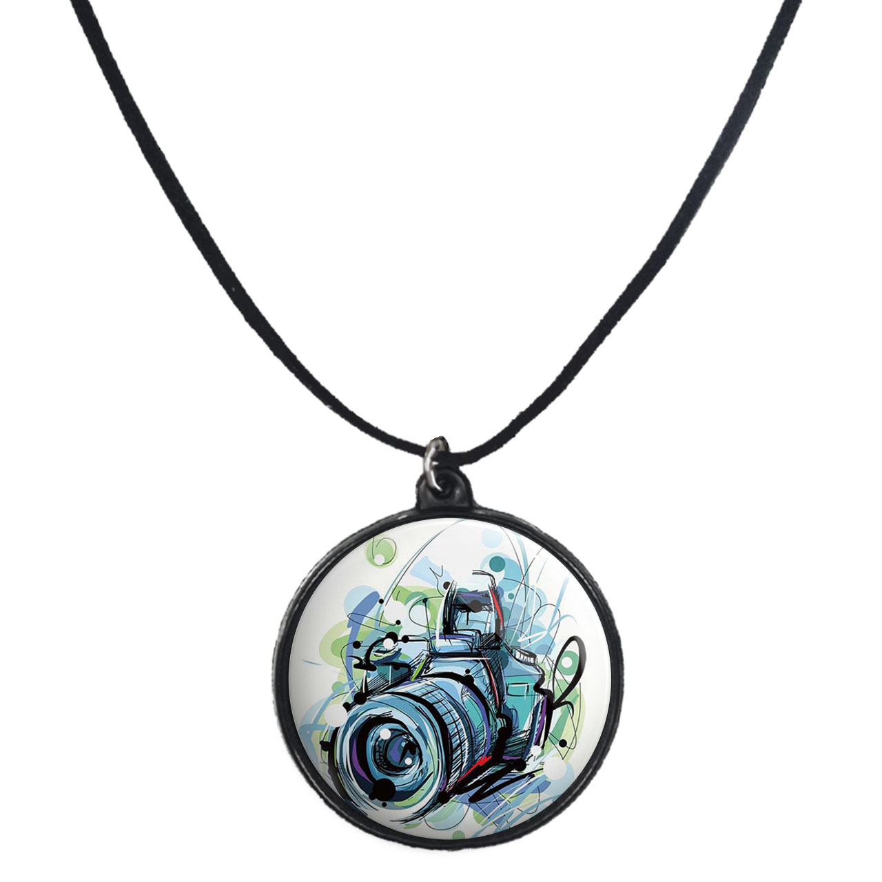 گردنبند پرمانه طرح عکاس کد pmb.5133 مدل دو طرفه