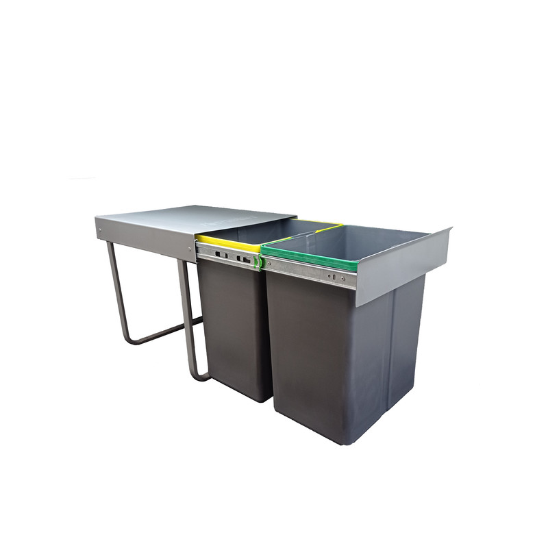 سطل زباله کابینتی پلاتین مدل دو قلو