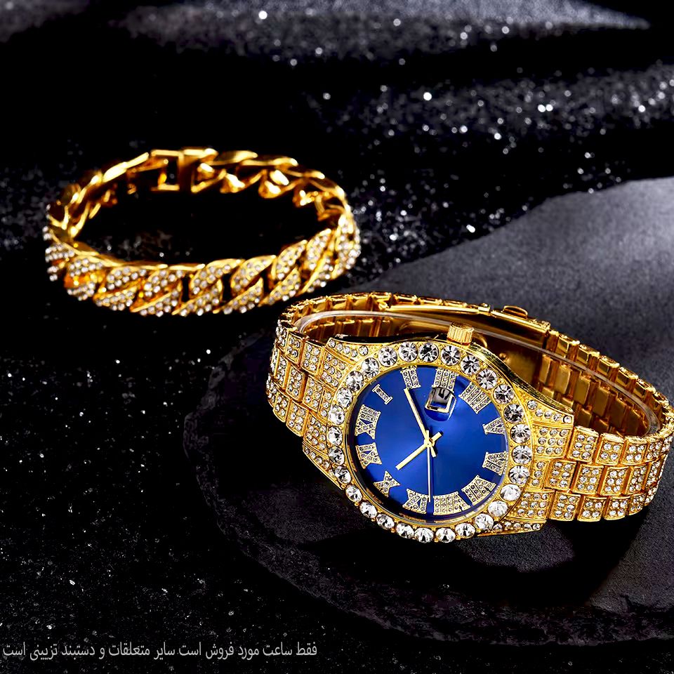 ساعت مچی عقربهای مردانه مدل فول نگین دیتی جاست کد TA1 - - 6