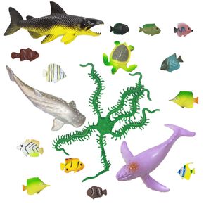 نقد و بررسی فیگور مدل حیوانات دریایی مجموعه 17 عددی توسط خریداران