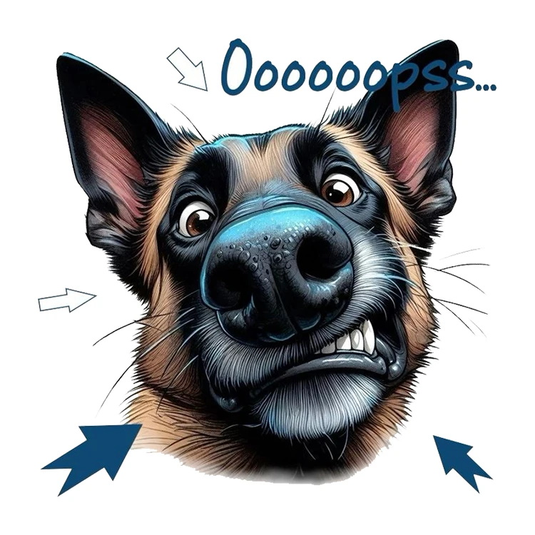 استیکر پارچه و لباس پاد آفرین مدل کارتونی سگ کد S1780