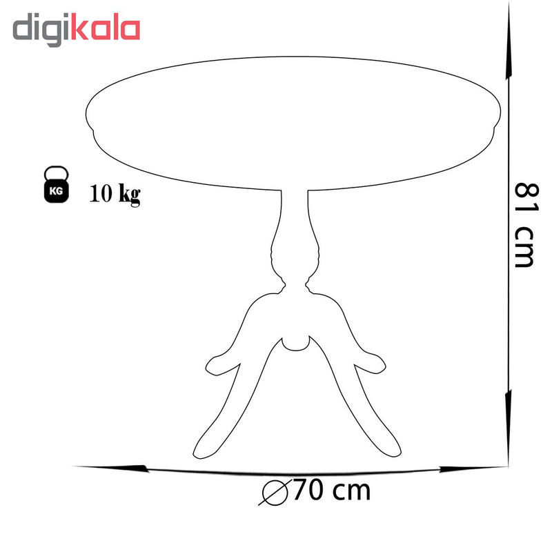 میز چشمه نور کد M-207/BR