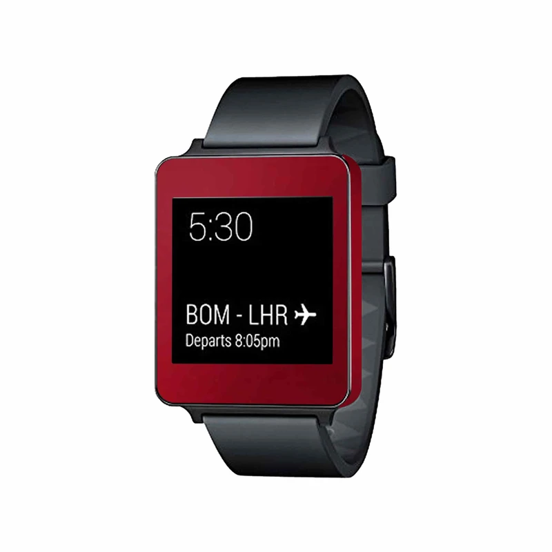  برچسب ماهوت طرح Matte-Warm-Red مناسب برای ساعت هوشمند ال جی G Watch