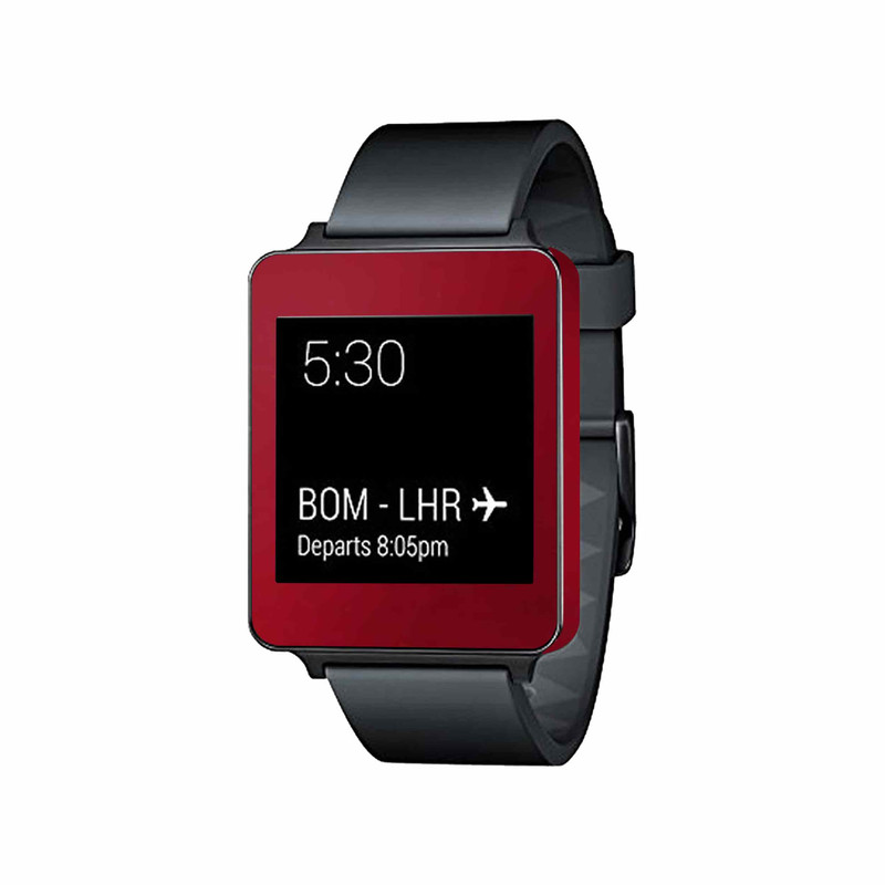  برچسب ماهوت طرح Matte-Warm-Red مناسب برای ساعت هوشمند ال جی G Watch