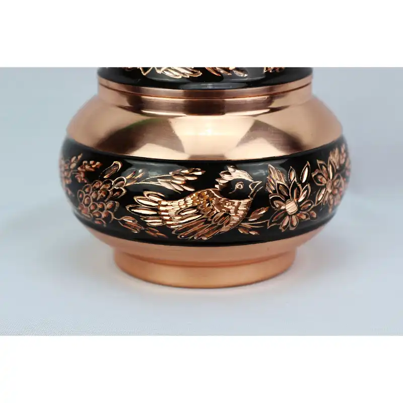 قندان مسی مدل الماس تراش کد m1102