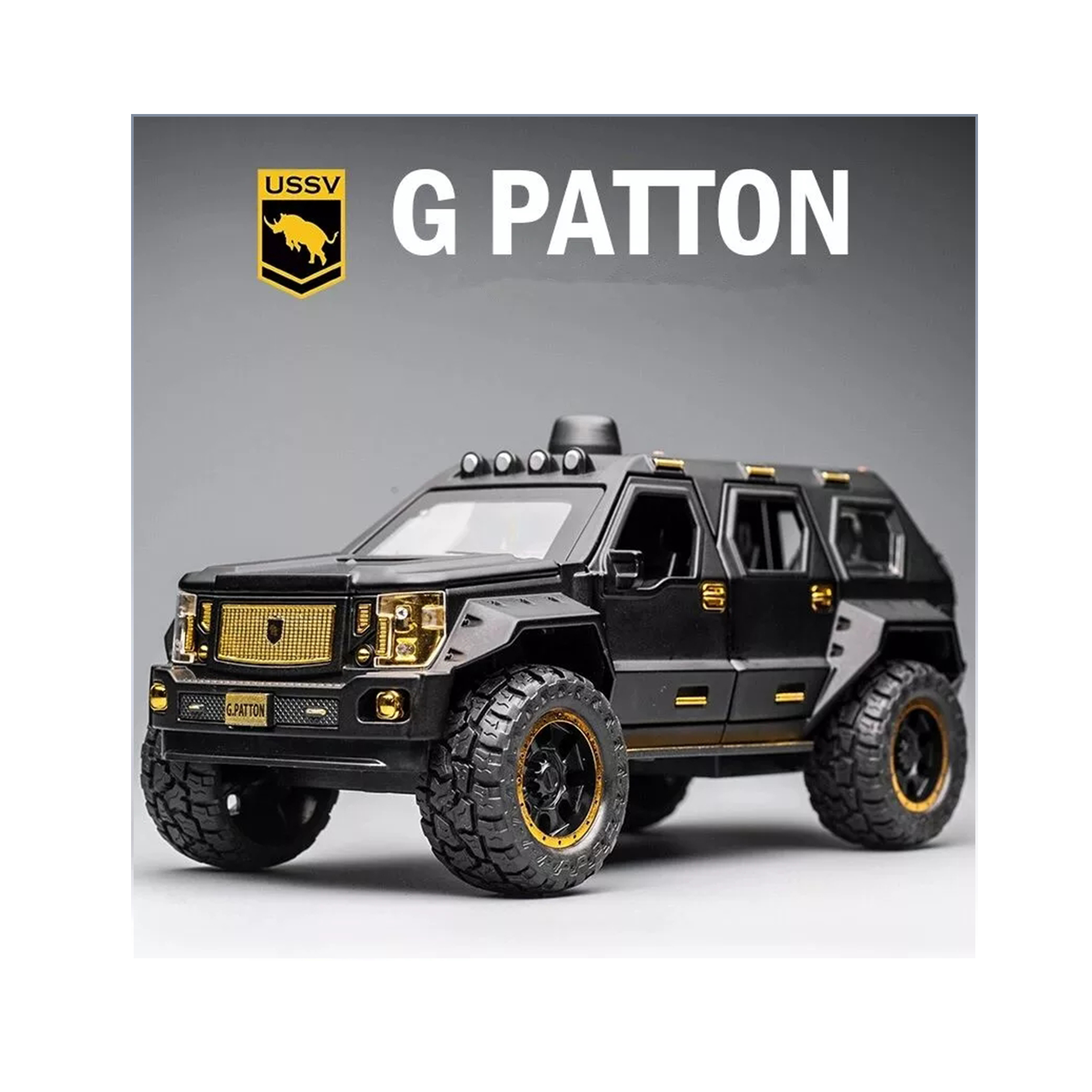 ماشین بازی مدل جیپ جورج پاتون فلزی