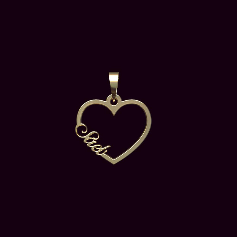 آویز گردنبند طلا 18 عیار زنانه مدوپد مدل اسم سائب saeb کد PB1-10118