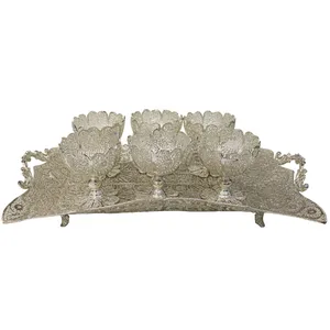 ست 7 تکه آجیل خوری ملیله کاری کد 9a42p26