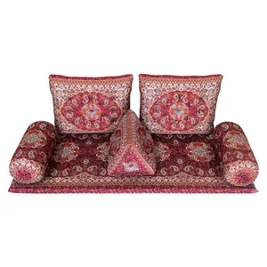 ست 6 تکه پشتی ترمه مدل نیلوفر کد 70000