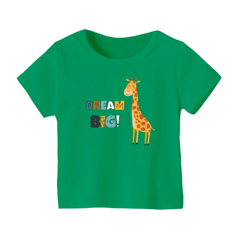 تی شرت آستین کوتاه بچگانه مدل زرافه کد ۱۲