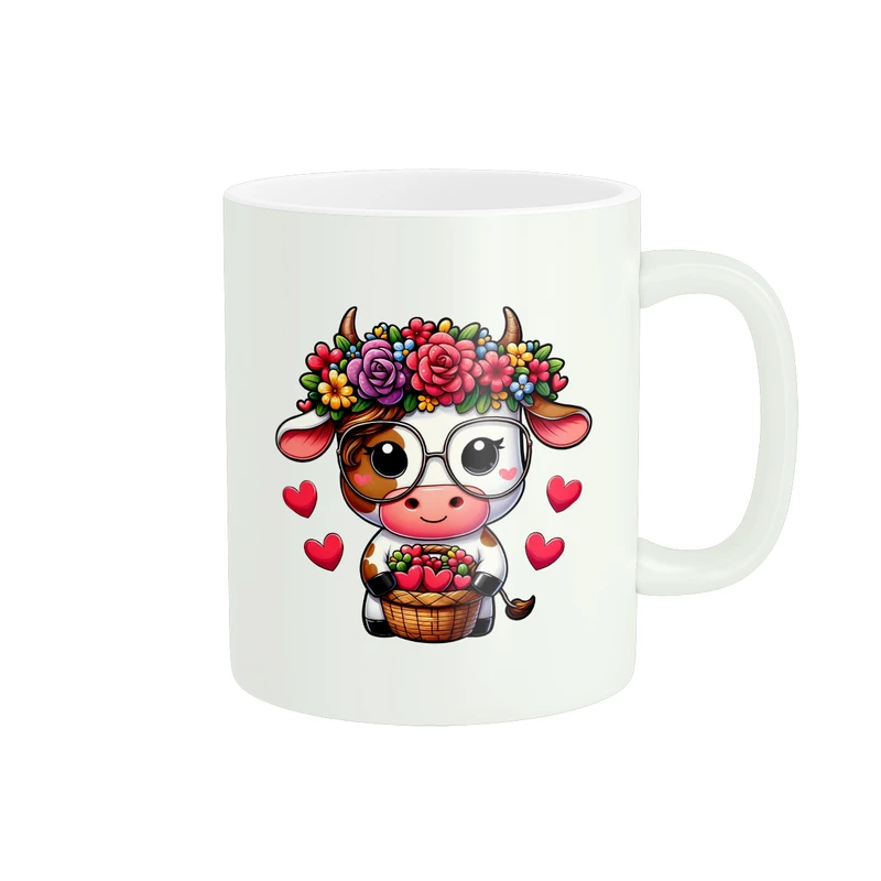 ماگ پاد آفرین مدل عشق طرح کارتونی کیوت کد PM1595