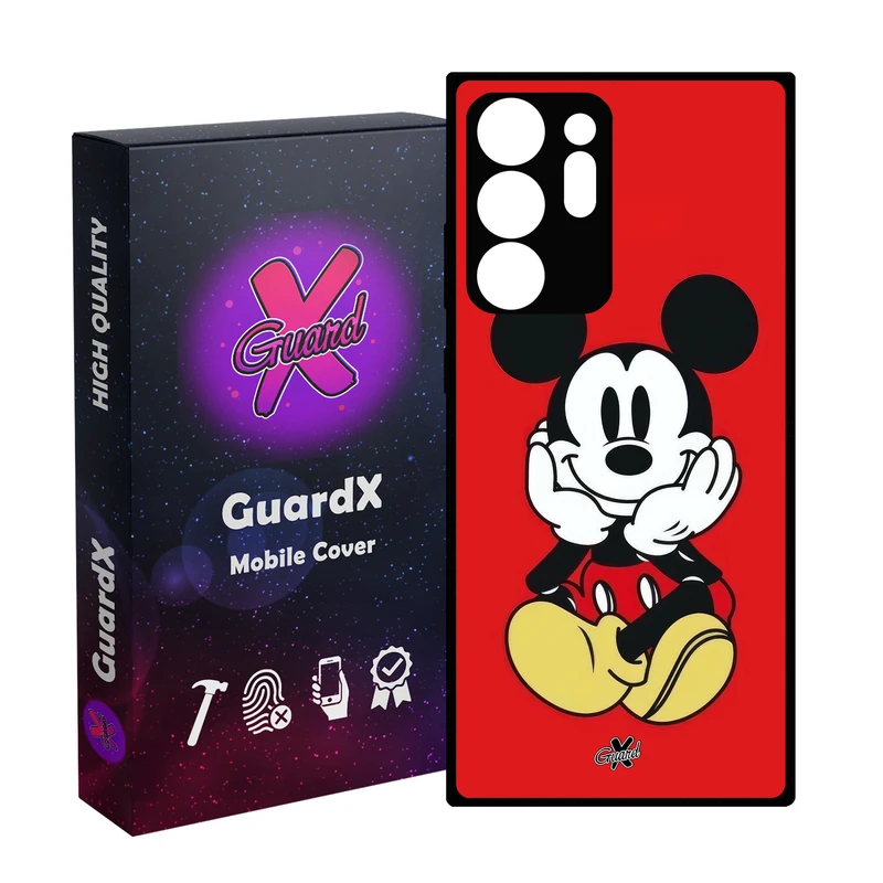 کاور گارد ایکس طرح میکی موس مدل Glass10627 مناسب برای گوشی موبایل سامسونگ Galaxy Note 20 Ultra