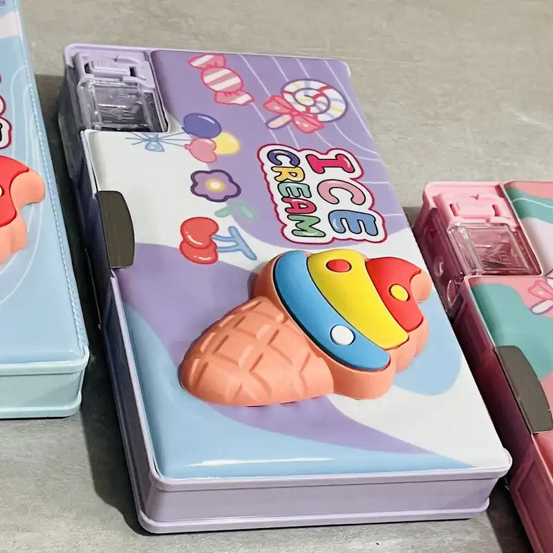 جامدادی مدل آهن ربایی طرح بستنی اسکویشی