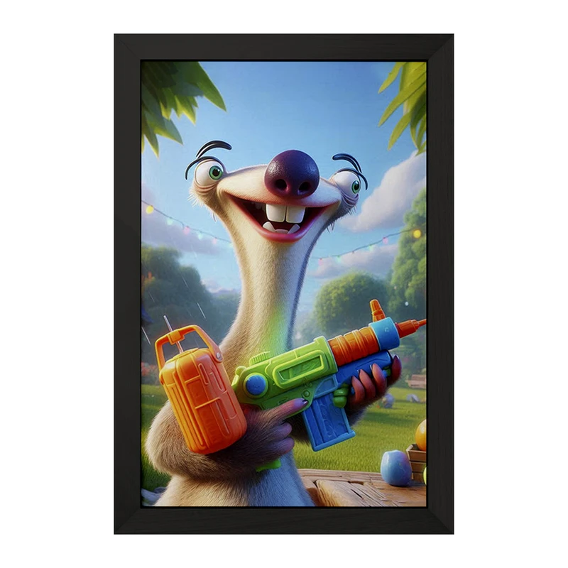 تابلو خندالو مدل سید عصر یخبندان کد F2775