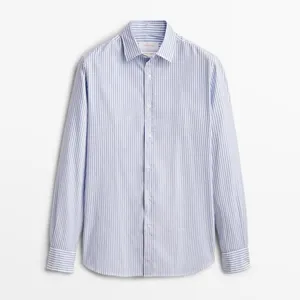 پیراهن آستین بلند مردانه ماسیمو دوتی مدل SLIM FIT MICRO STRIPED OXFORD SHIRT