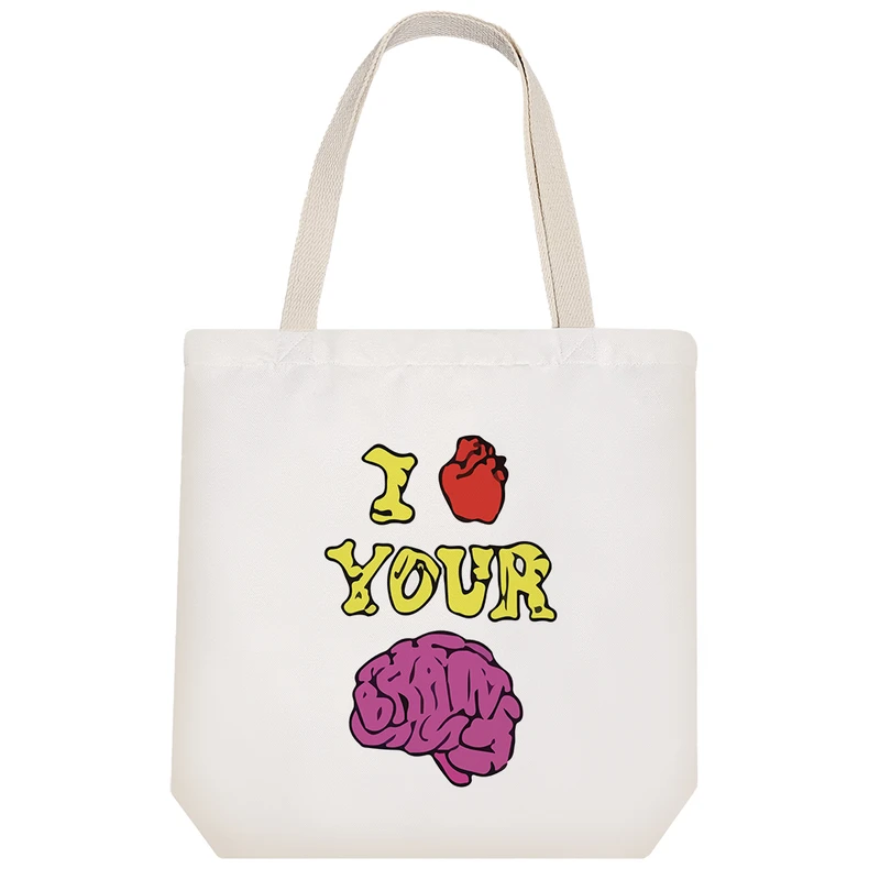 ساک خرید خندالو مدل من مغزت رو دوست دارم کد 9399