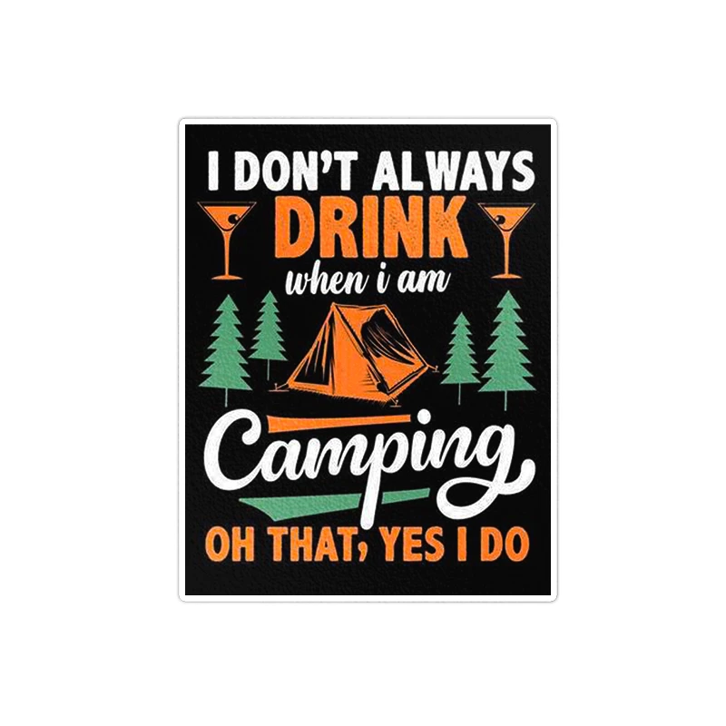     استیکر لپ تاپ ویندی دیزاین طرح camping مدل 1534