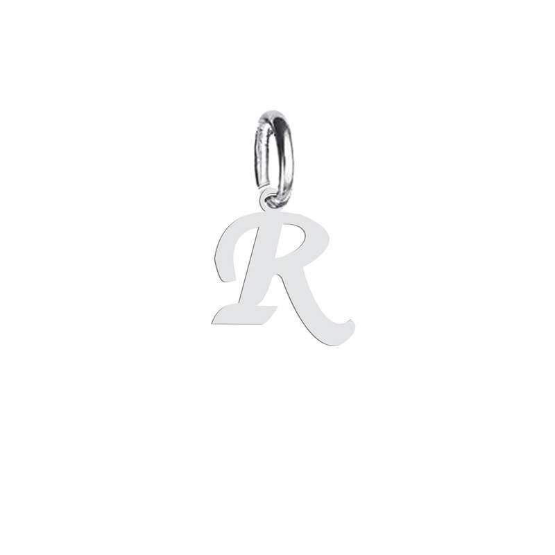 آویز گردنبند نقره هایکا طرح حرف لاتین R مدل n.ha 123