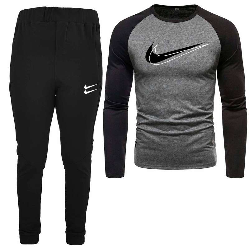 ست تی شرت و شلوار مردانه مدل 04081719 رنگ طوسی