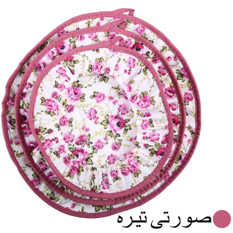 ست دم‌کنی 3 تکه طرح گل رز کد DK 13