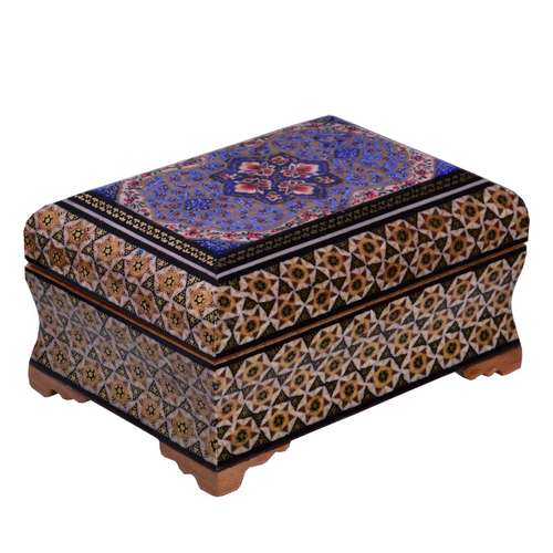 جعبه جواهرات خاتم کاری مدل بغل کاس طرح لیلیوم کد 12