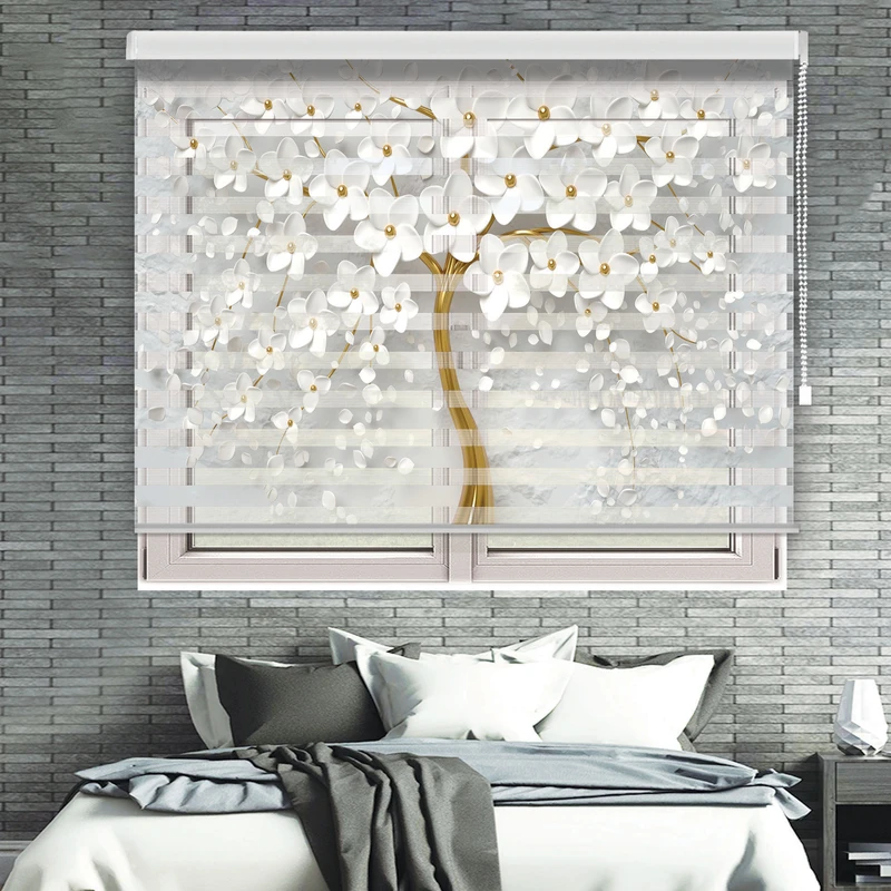 پرده زبرا مدل TD-95 سایز 180x180 سانتی متر