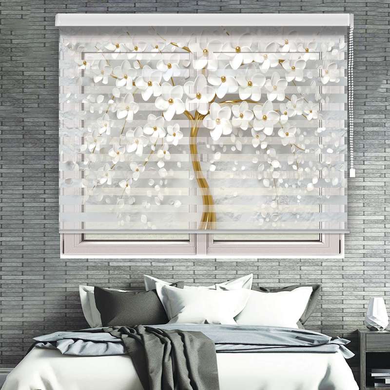 پرده زبرا مدل TD-95 سایز 125x150 سانتی متر