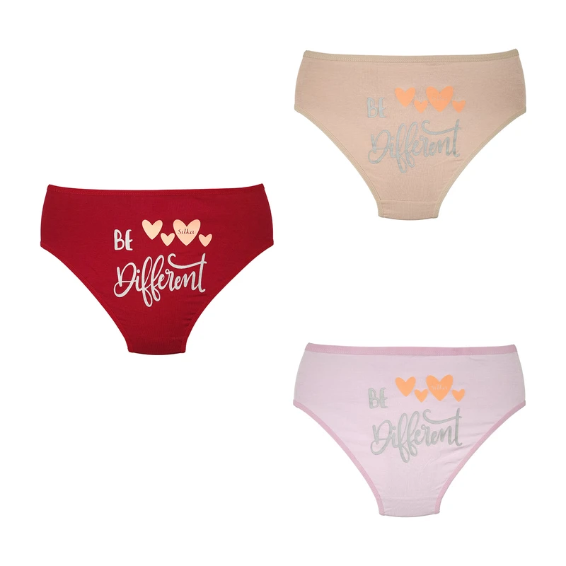 شورت زنانه سیلکا مدل be diffferent مجموعه سه عددی