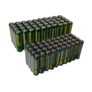 باتری قلمی و نیم قلمی جی پی مدل RO3 &R6 بسته 80 عددی 