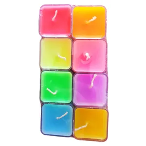 شمع وارمر مدل رنگی بسته 8 عددی