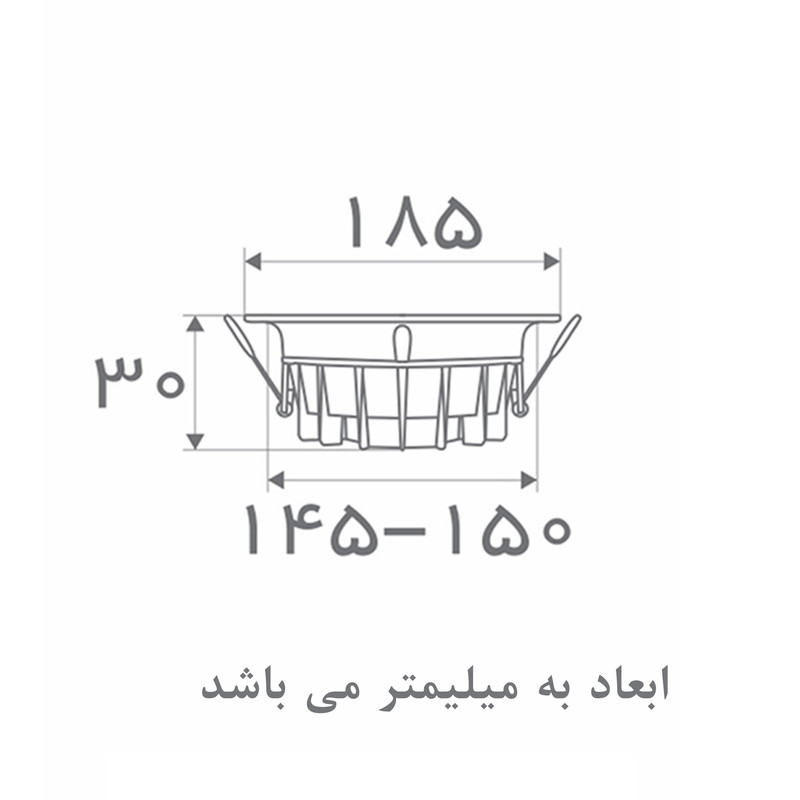 پنل توکار اس ام دی  18 وات افراتاب مدل AF-SDA-18W