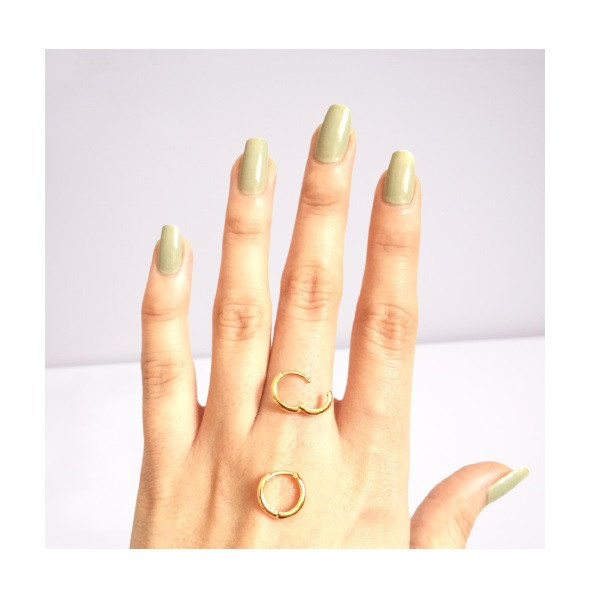 گوشواره زنانه مدل حلقه ای ساده 165 گوشواره زنانه مدل حلقه ای ساده 165