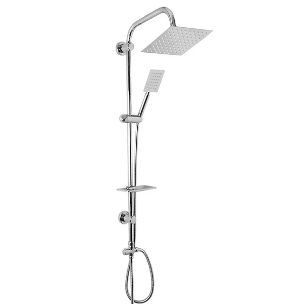 دوش حمام شیرآلات آریس صنعت مدل رایان استیل 20*20 مربع A12